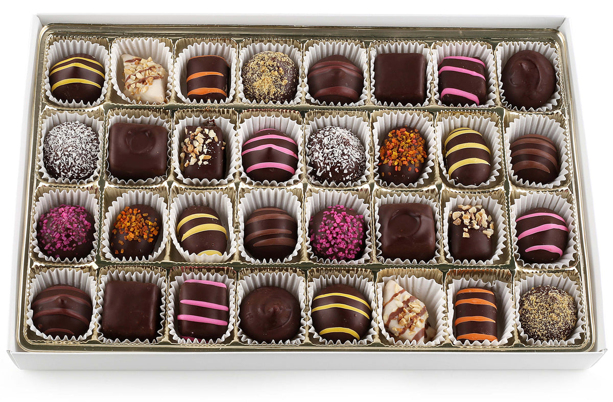 32 Piece Kosher Chocolate Gift Box - Kosher Pareve